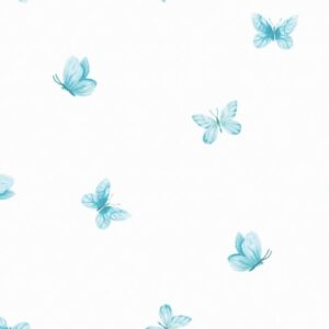 Papel de Parede Borboletas Azuis