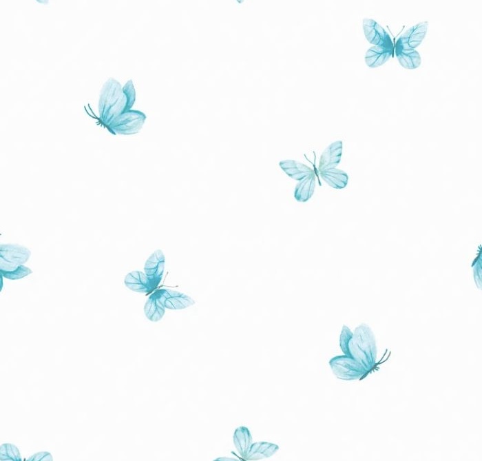 Papel de Parede Borboletas Azuis