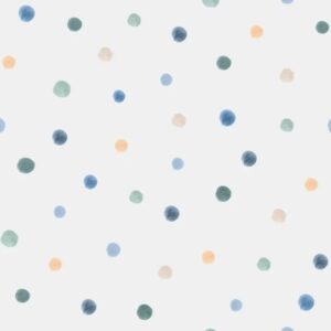 Papel de Parede Poá Aquarelado Azul