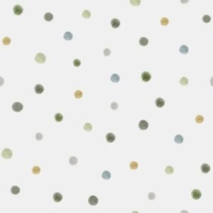 Papel de Parede Poá Aquarelado Verde
