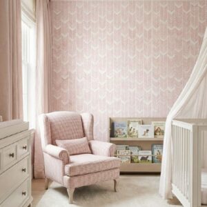 Papel de Parede Mini Chevron Rosa