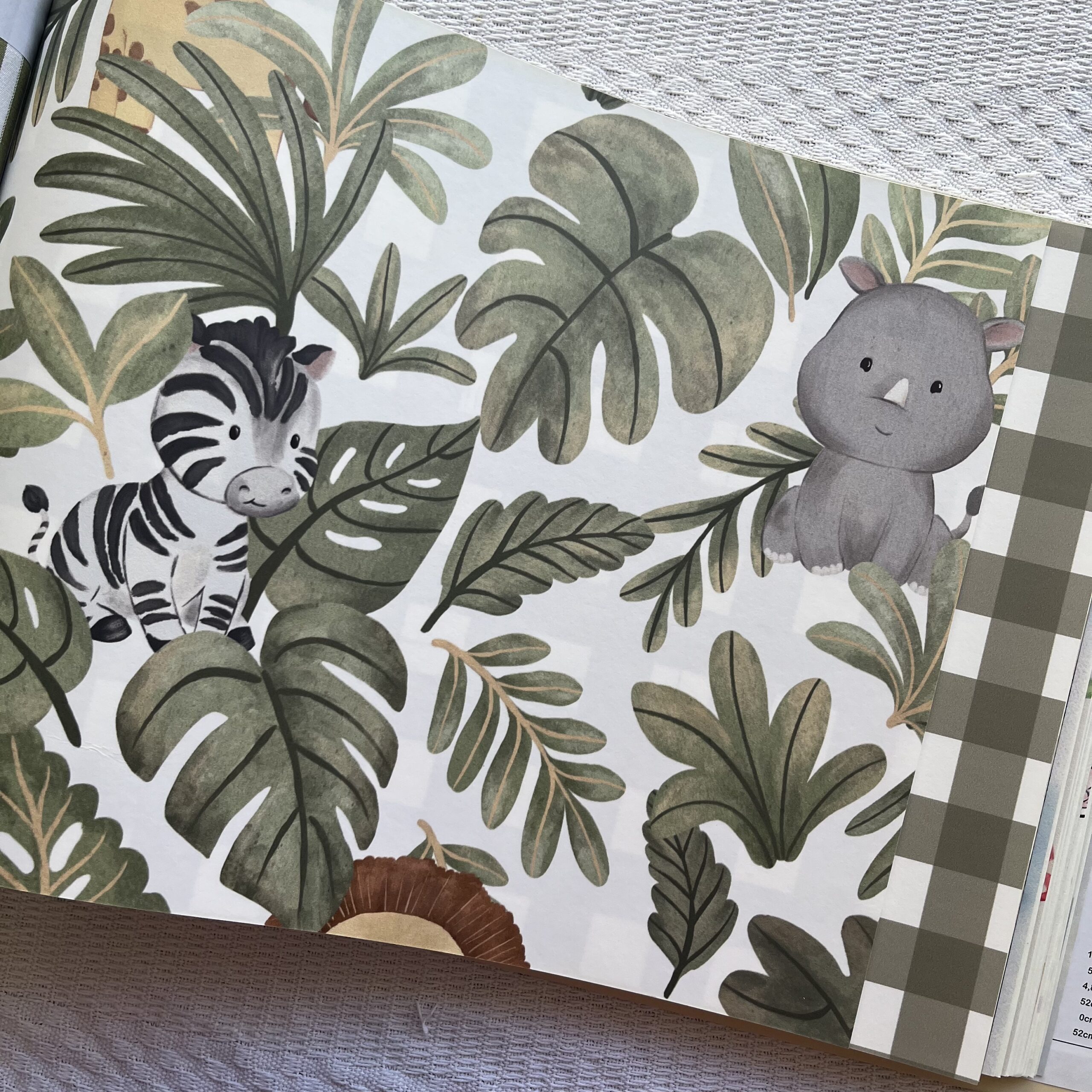 Papel De Parede Safari Baby Verde - Imagem 2