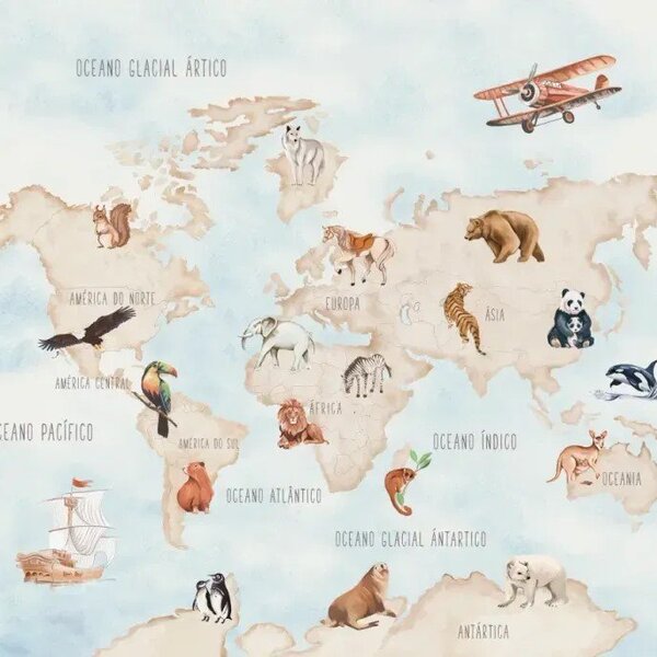 Painel Mapa Mundi