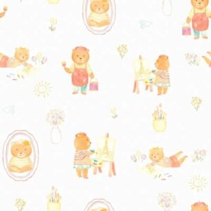 Papel De Parede Ursinha Pintora