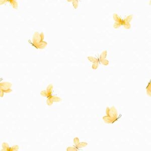 Papel de Parede Borboletas Amarelas