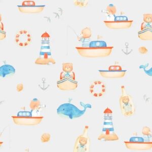 Papel De Parede Ursinho Marinheiro