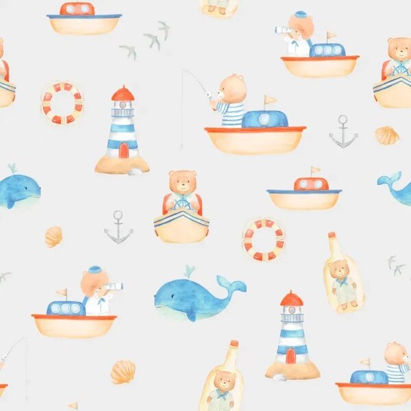 Papel De Parede Ursinho Marinheiro