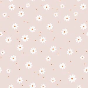 Papel de Parede Margaridas Bege