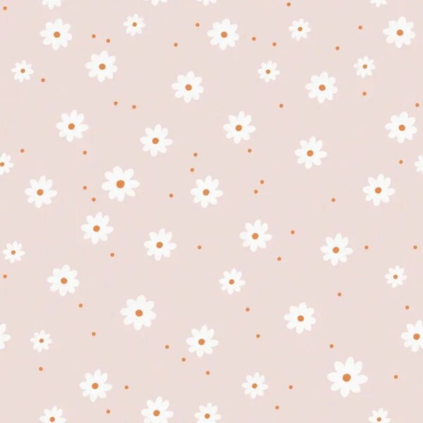 Papel de Parede Margaridas Bege
