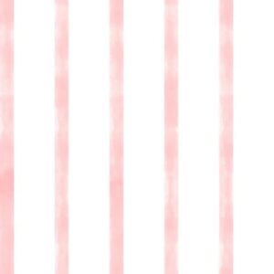 Papel de Parede Listras Aquareladas Rosa