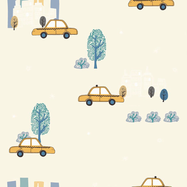 Papel de Parede Carros Bege