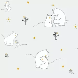 Papel de Parede Urso Polar Branco