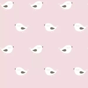 Papel de Parede Passarinho Rosa