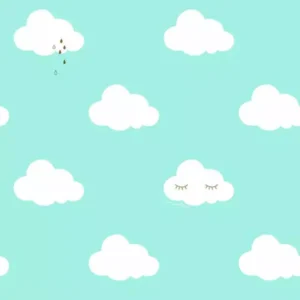 Papel de Parede Nuvens Azul