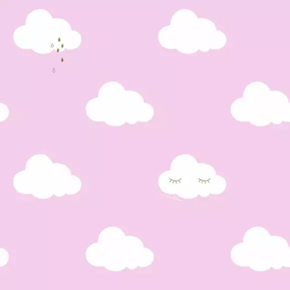 Papel de Parede Nuvens Rosa