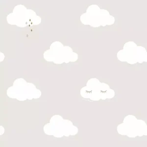 Papel de Parede Nuvens Bege