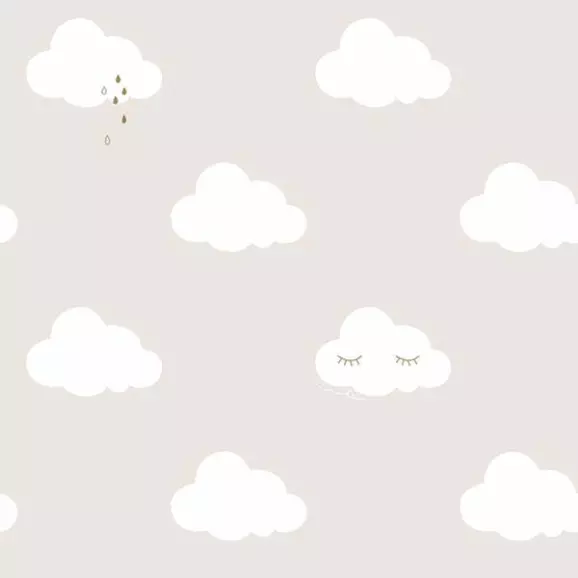 Papel de Parede Nuvens Bege