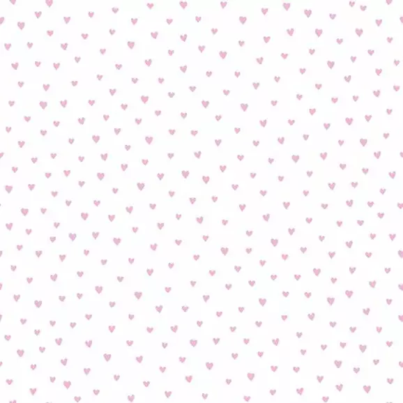 Papel de Parede Corações Rosa