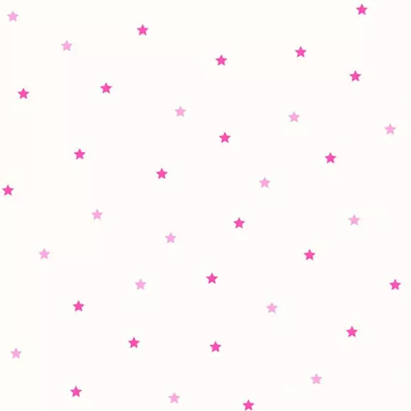 Papel de Parede Estrelas Rosa