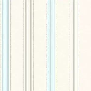 Papel de Parede Listras Azul e Bege