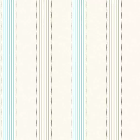 Papel de Parede Listras Azul e Bege