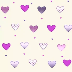 Papel de Parede Corações Rosa