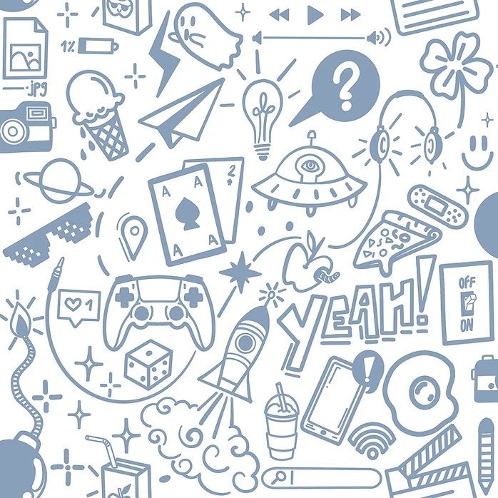 Papel de Parede Pop Art Azul