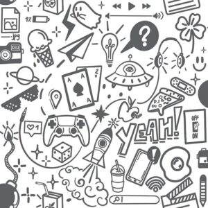 Papel de Parede Infantil Pop Art