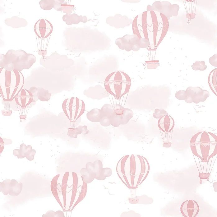 Papel de Parede Infantil Balão Rosa