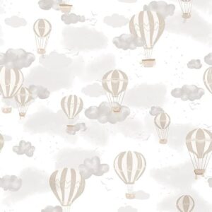 Papel de Parede Balão Bege