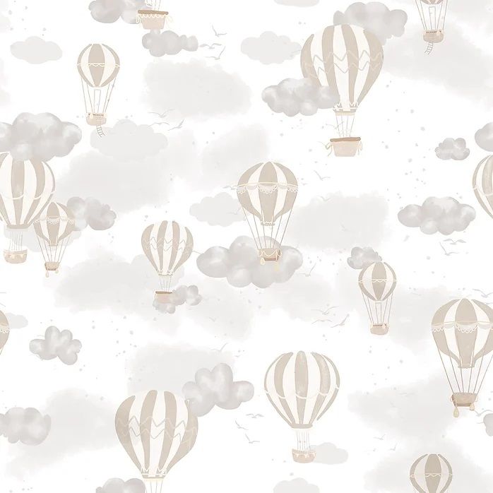 Papel de Parede Balão Bege