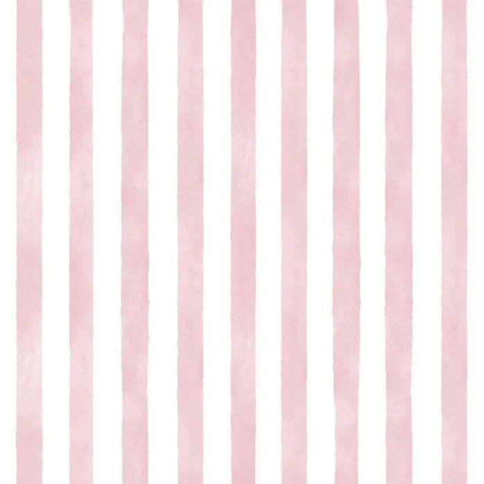 Papel de Parede Infantil Listrado Rosa