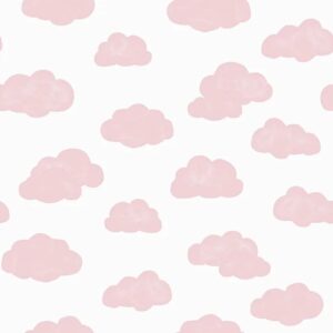 Papel de Parede Nuvens Rosa