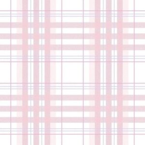 Papel de Parede Infantil Xadrez Rosa