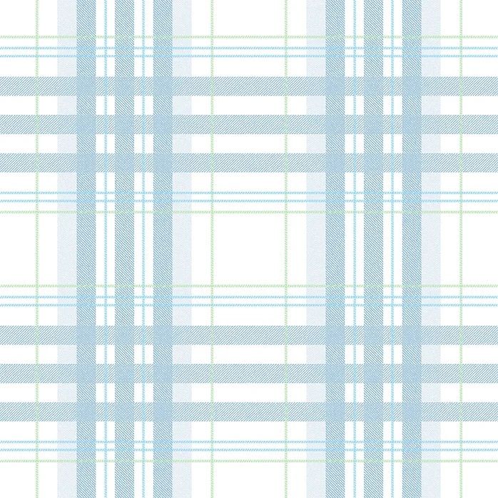 Papel de Parede Infantil Xadrez Azul