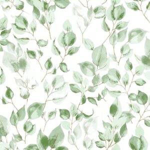 Papel de Parede Folhagem Verde