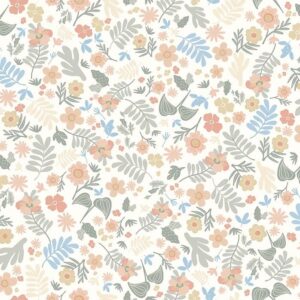 Papel de Parede Floral Amarelo