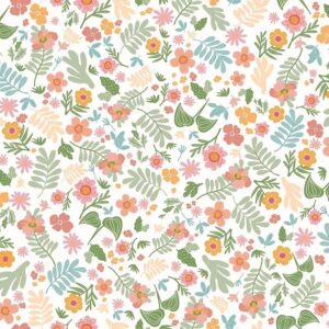 Papel de Parede Floral Rosa