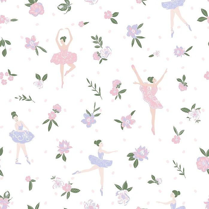 Papel de Parede Bailarinas Lilás