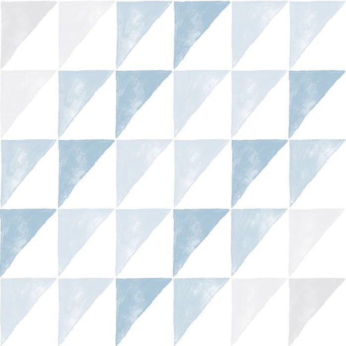 Papel de Parede Infantil Geométrico Azul