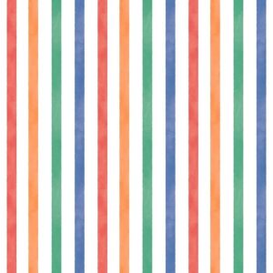 Papel de Parede Infantil Listrado Colorido