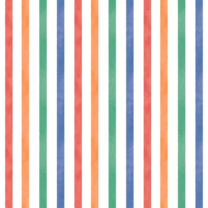 Papel de Parede Infantil Listrado Colorido