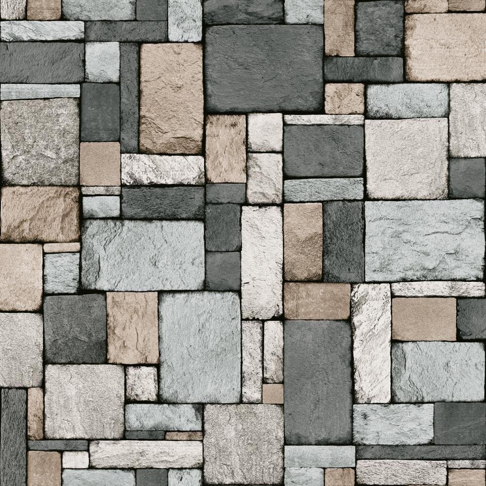 Papel de Parede Pedras Cinza