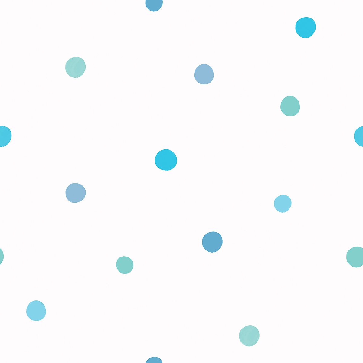 Papel de Parede Bolinhas Azul