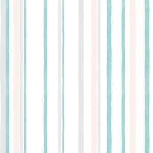 Papel de Parede Listrado Azul