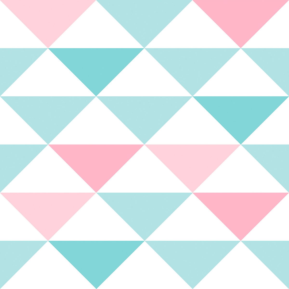 Papel de Parede Geométrico Rosa e Azul