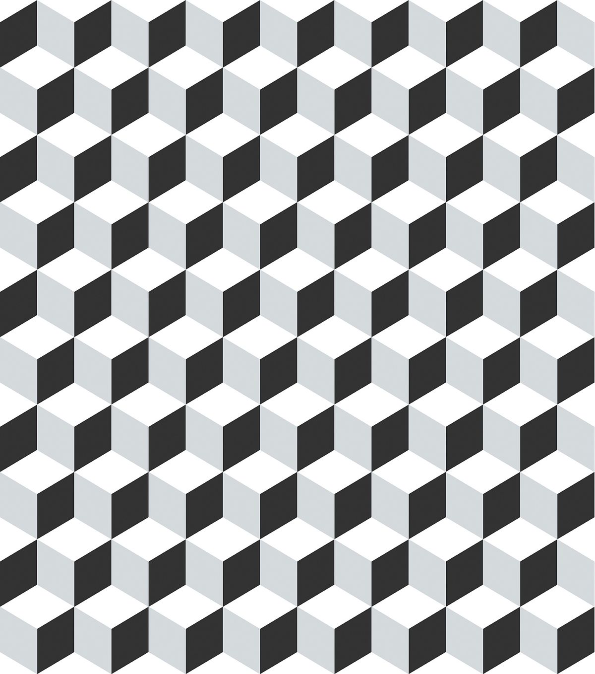 Papel de Parede Efeito 3D Preto