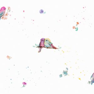 Papel de Parede Infantil Passarinhos
