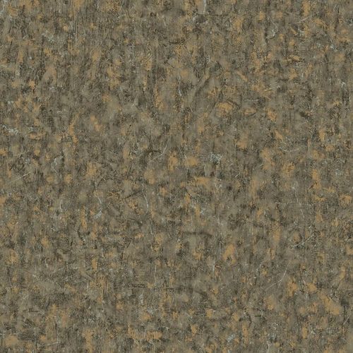Papel de Parede Aspecto Têxtil Cinza e Dourado