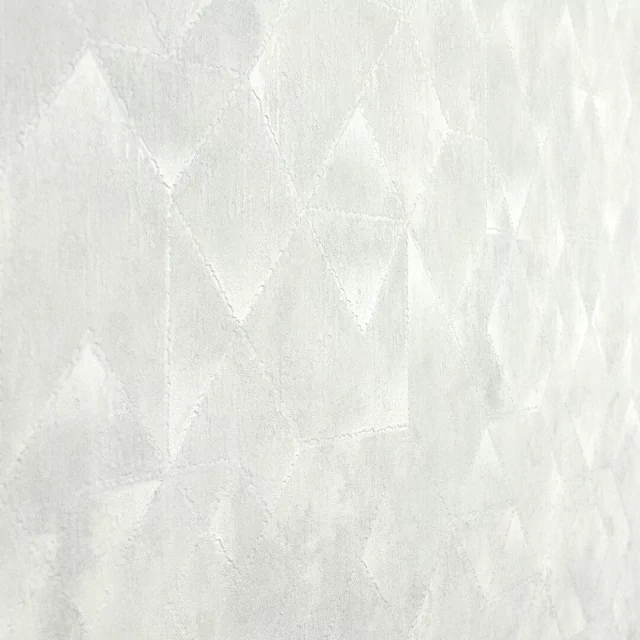 Papel de Parede Geométrico Mosaico Cinza Claro Com Brilho